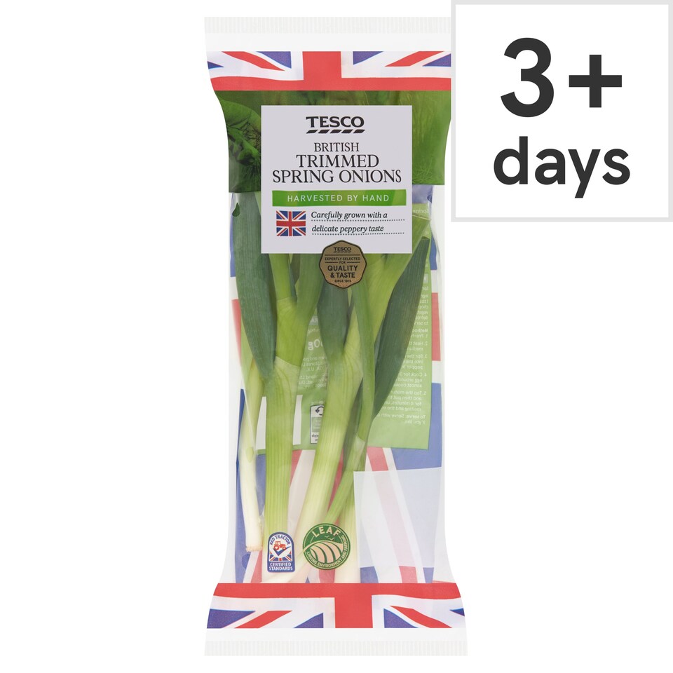 Tesco Trimmed Spring Onions 100G Tesco Groceries