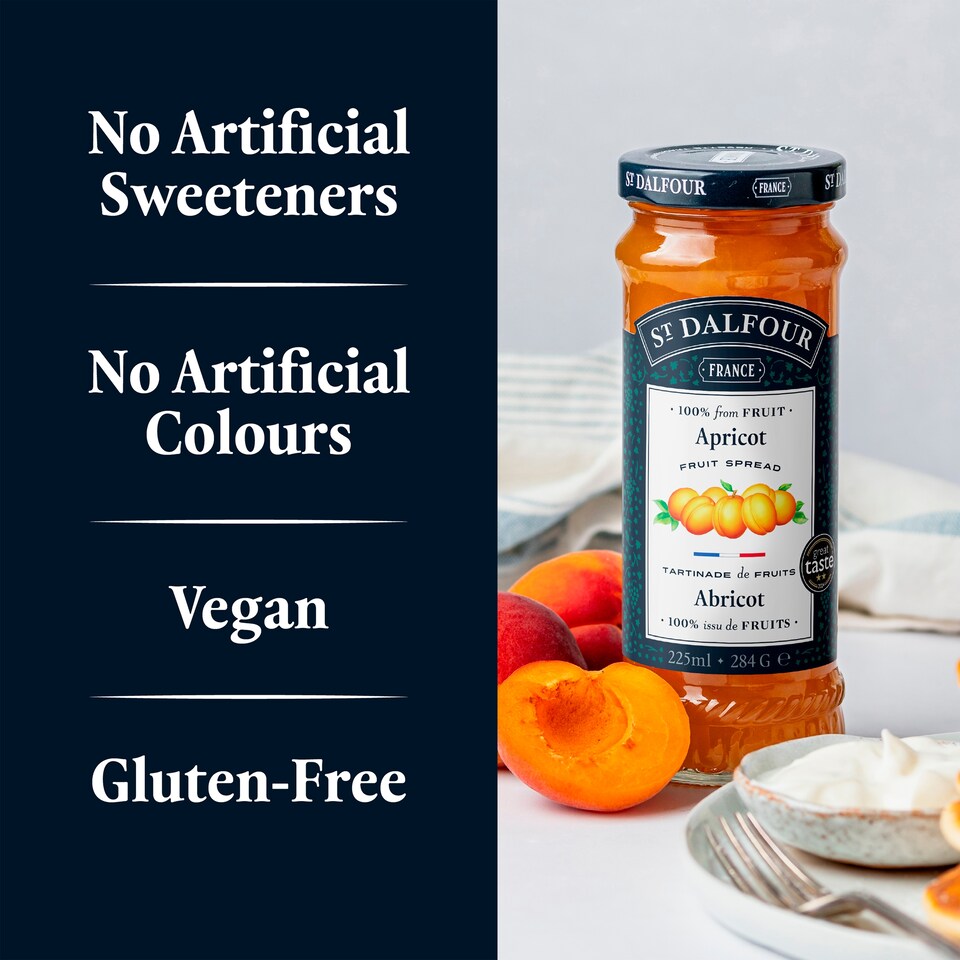 image 1 of St Dalfour Thick Apricot Fruit Spread 284G