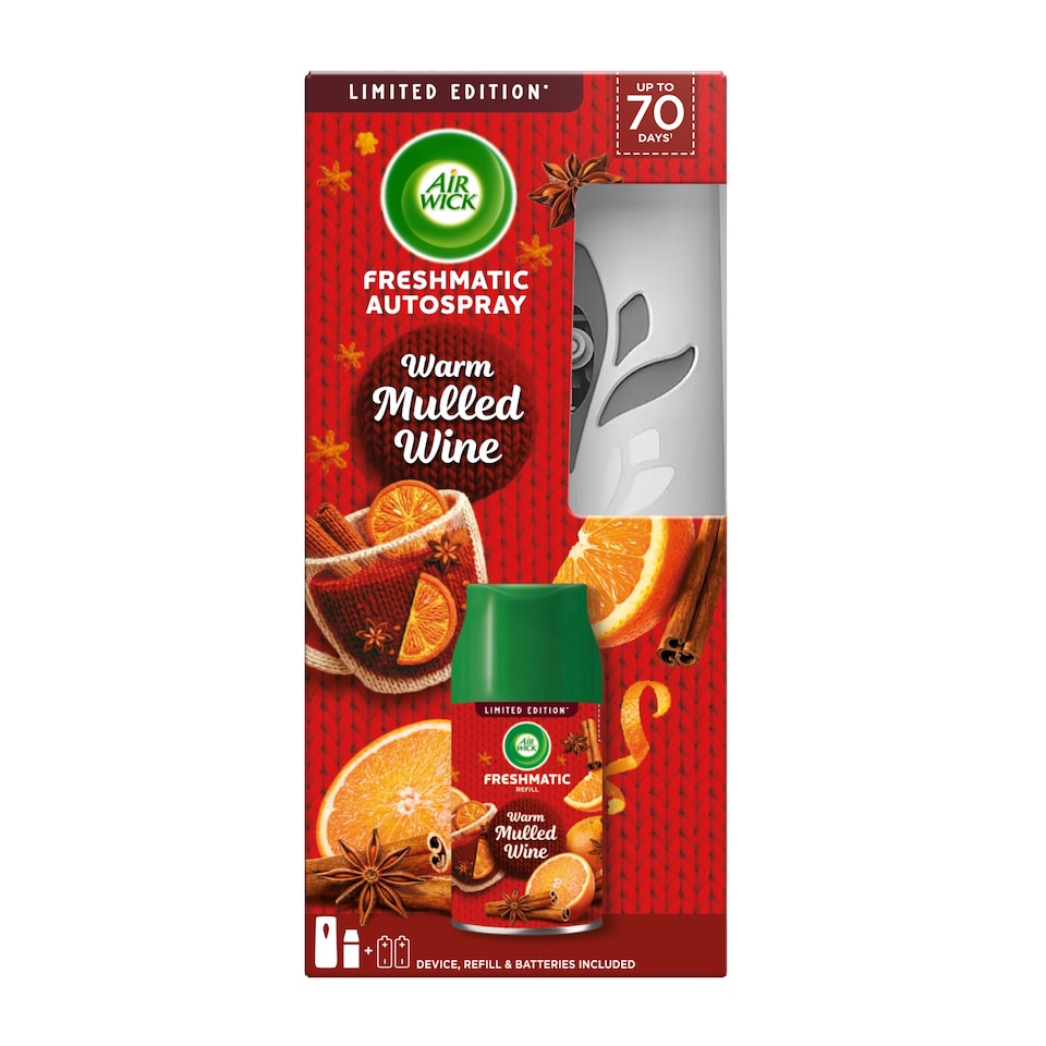 Air Wick Limited Edition Freshmatic Autospray Warm Mulled Wine 250ml