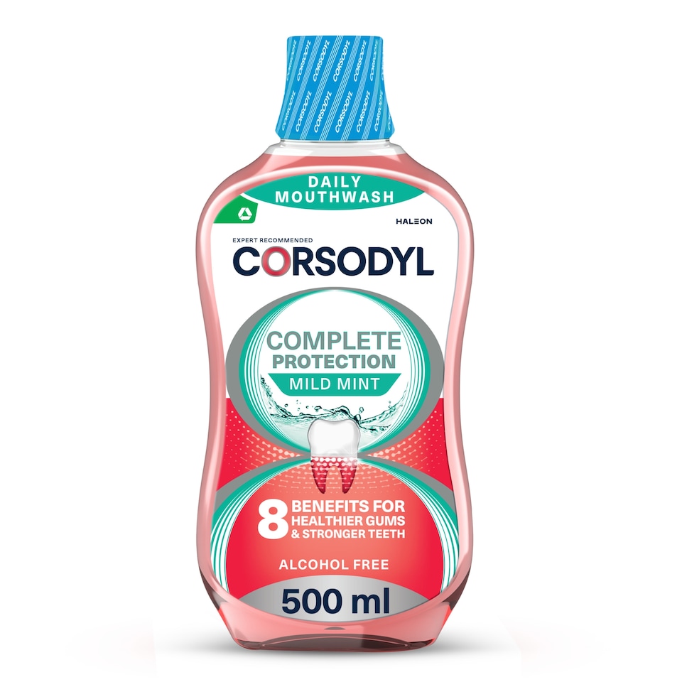 image 1 of Corsodyl Daily Complete Protection Mouthwash - Mild Mint 500ml