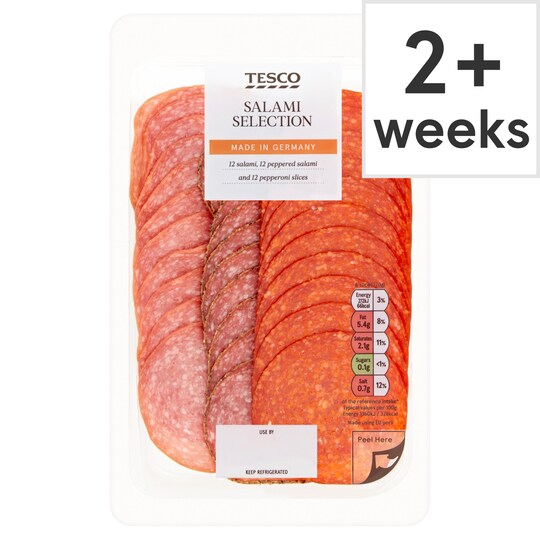 Tesco German Salami Selection 120G Tesco Groceries