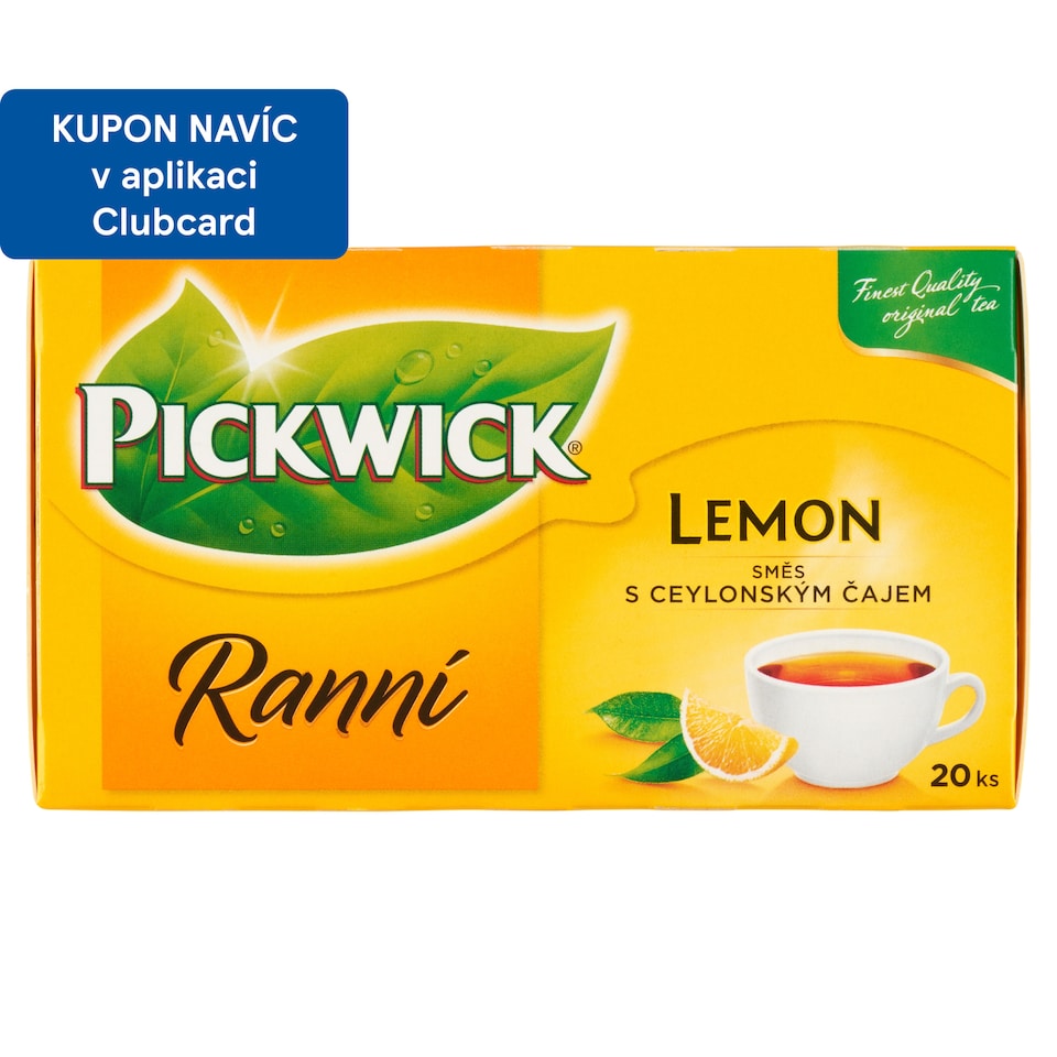 Obrázek 1 pro produkt Pickwick Ranní černý čaj aromatizovaný s citronovým oplodím 20 x 1,75g (35g)