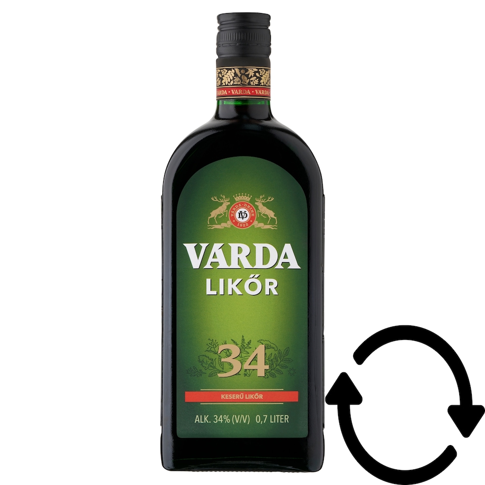 Várda-Drink Likőr 34 keserű likőr 34% 0,7 l