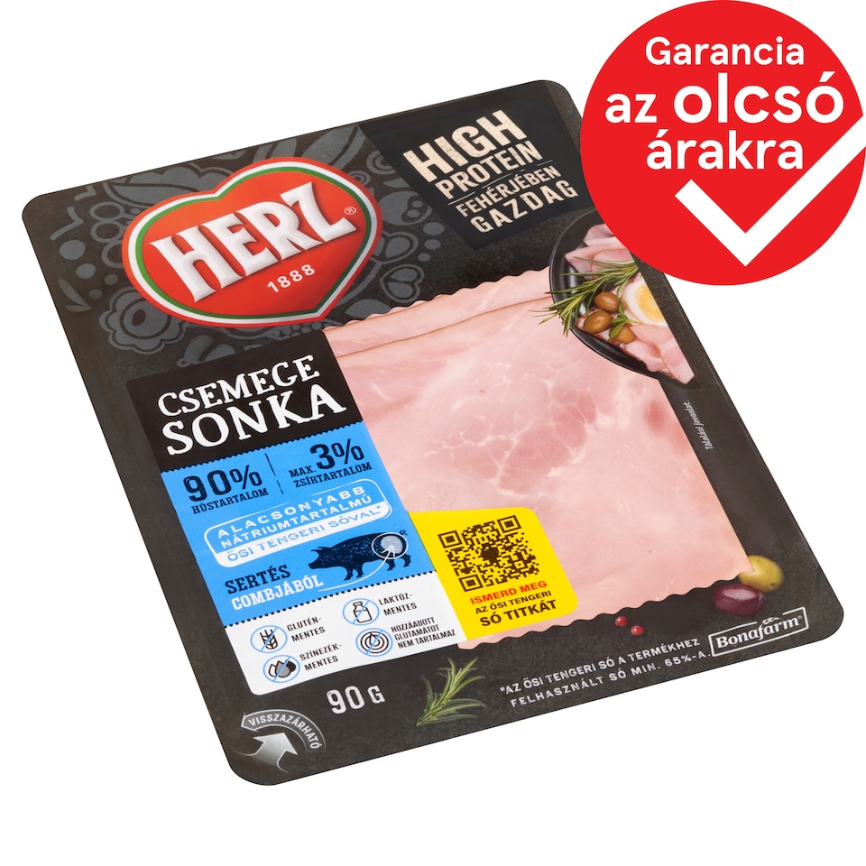 HERZ Sliced Deli Ham 90 g