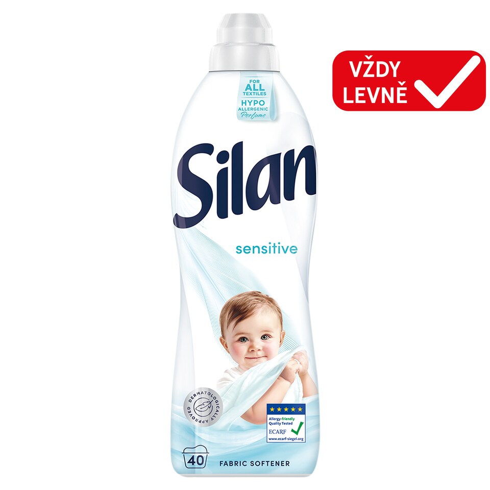 Obrázek 1 pro produkt Silan Sensitive koncentrovaný avivážní přípravek 40 praní 880ml