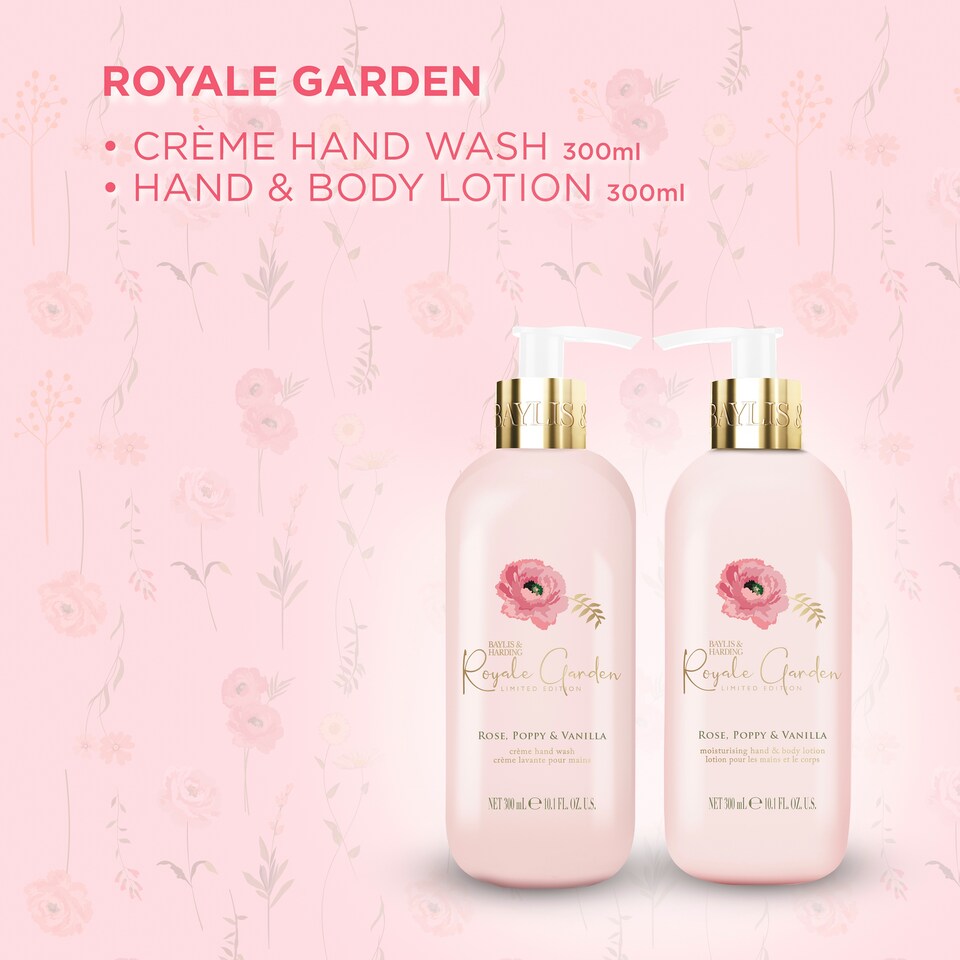 image 1 of Baylis & Harding Royale Garden Rose, Poppy & Vanilla Luxury Hand Care Gift Set