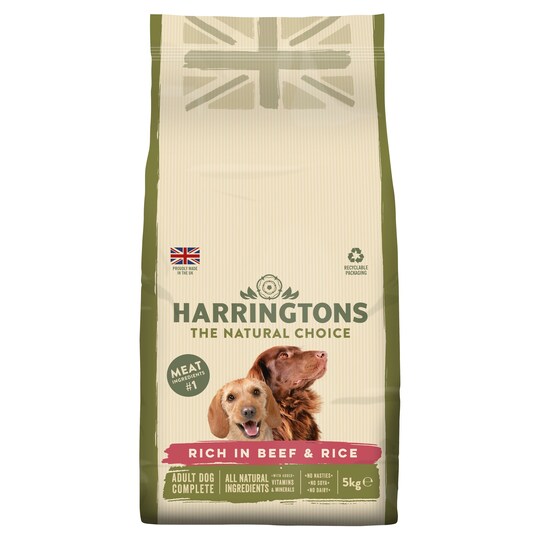 Harringtons Dry Dog Food Beef Rice 5Kg Tesco Groceries harringtons-dry-dog-food-beef-rice-5kg-tesco-groceries