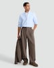 image 1 of The F&F Edit Cupro Co-ord Joggers in Brown