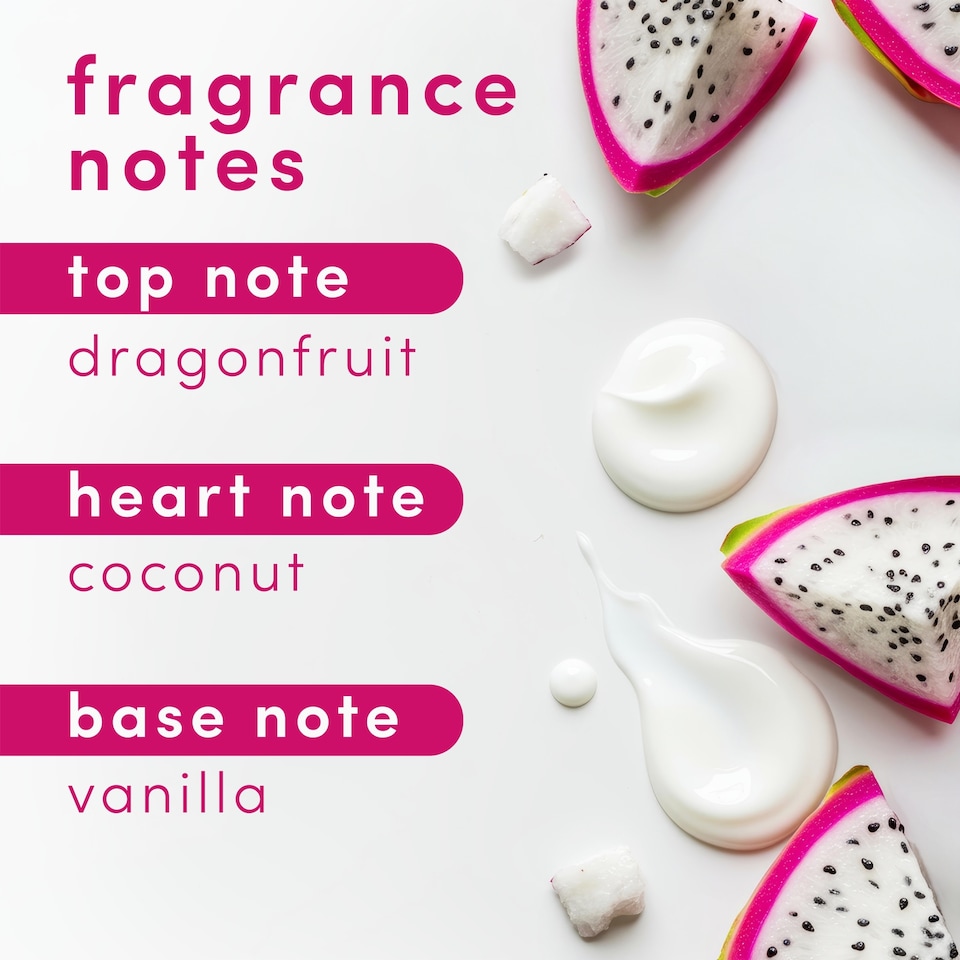 image 1 of Dove Replenishing 24hr Moisturisation Advanced Care Dragon Fruit & Coconut Cream Body Wash Shower Gel 400ml
