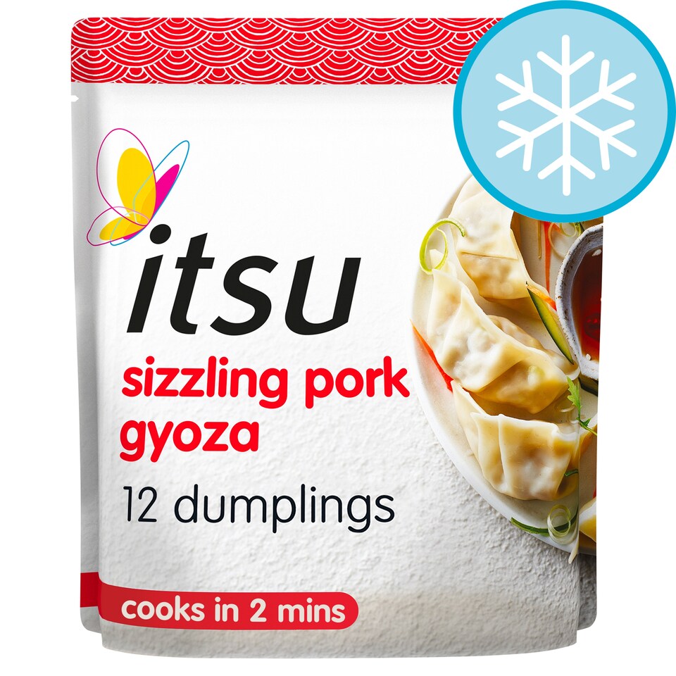 itsu 12 sizzling pork gyoza dinner dumplings 240g