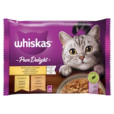 Whiskas Pure Delight jemné hydinové v želé 4 x 85 g (340 g)