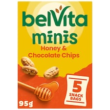 BELVITA Minis Honey and Chocolate Chips 95g