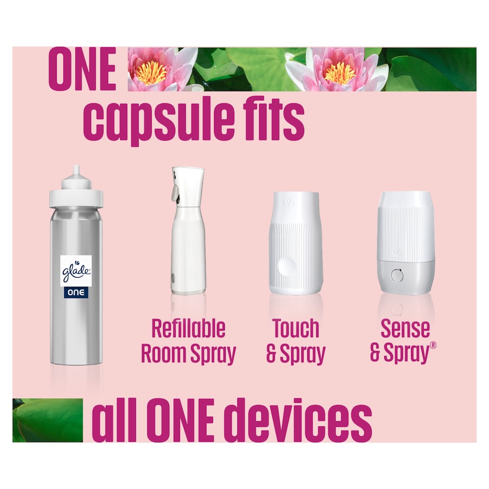 image 1 of Glade ONE Sense & Spray Holder Relaxing Zen 13ml