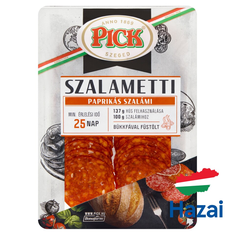 PICK Szalametti szeletelt paprikás szalámi 70 g  1. kép