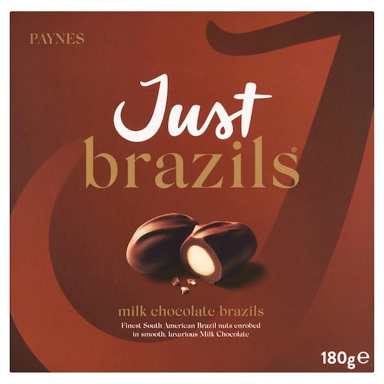 Paynes Just Brazils Boxed Chocolates 180G Tesco Groceries