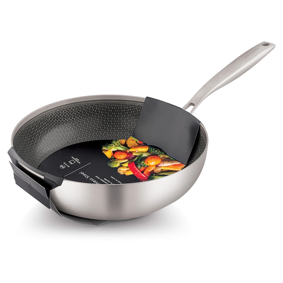 Go Cook 28cm Triply Oven Safe Stirfry