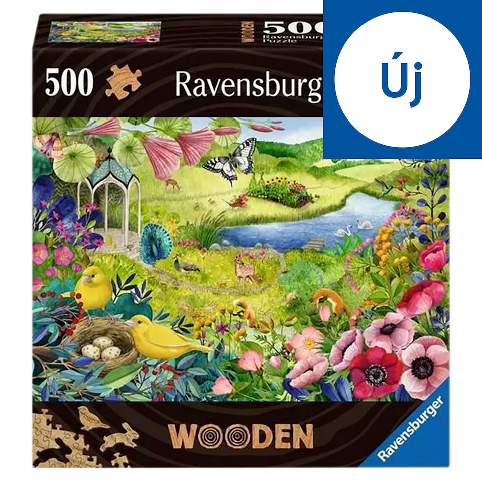 Ravensburger Wooden Jigsaw Puzzle Wildlife Garden 500 darabos puzzle 1. kép