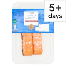 Tesco Hot Smoked Salmon Fillets 180G