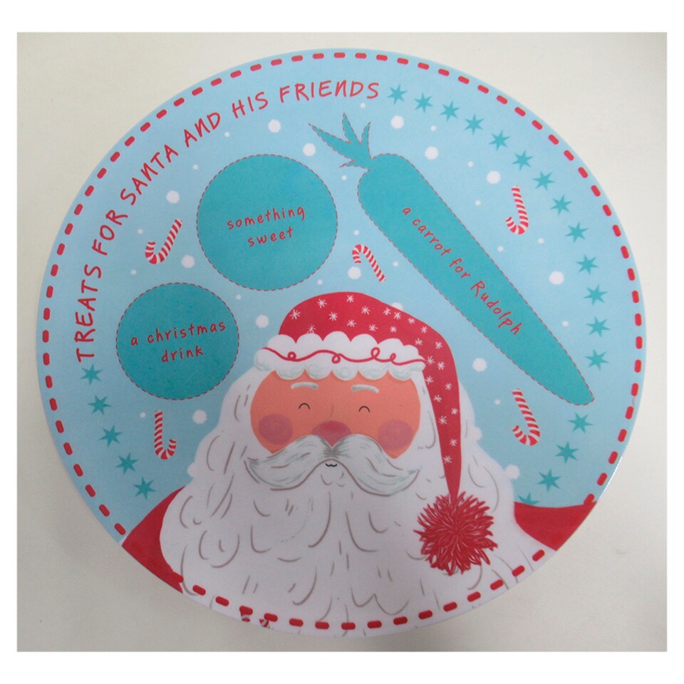 F&F Home Christmas Eve Plate