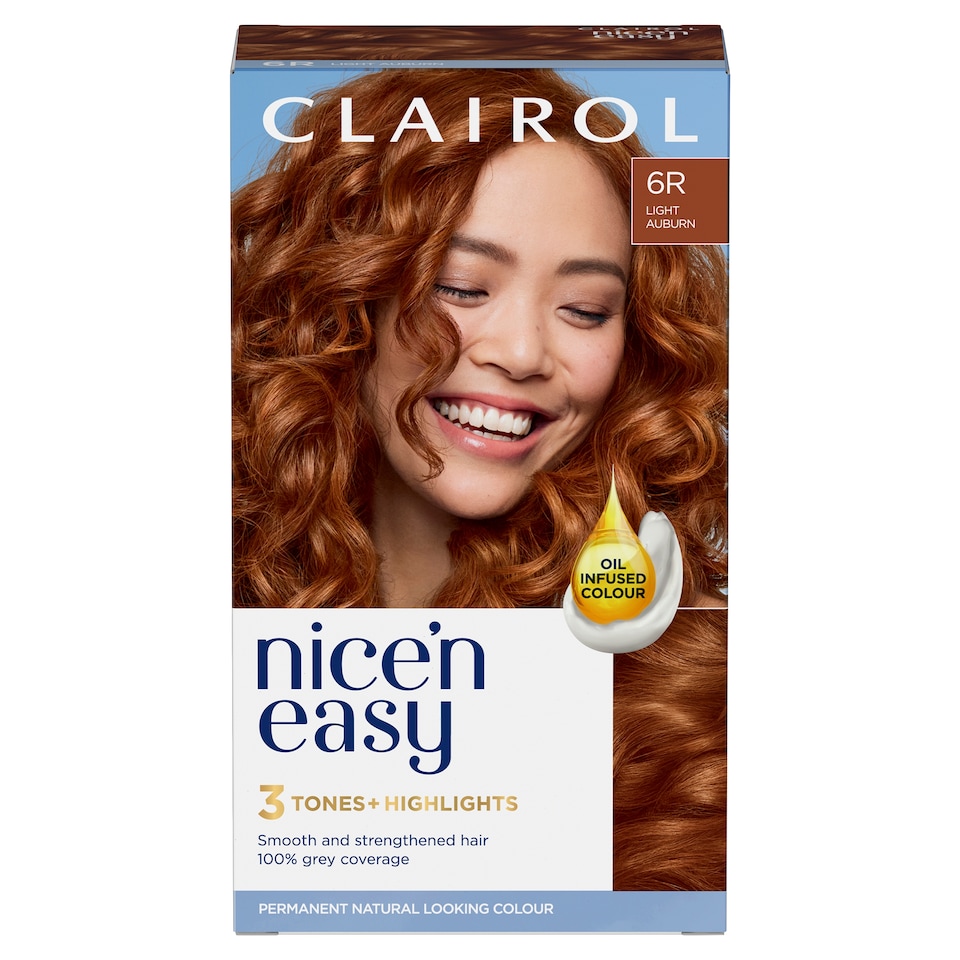 image 1 of Clairol Nice ‘N Easy Permanent Light Auburn 6R. Hair Dye