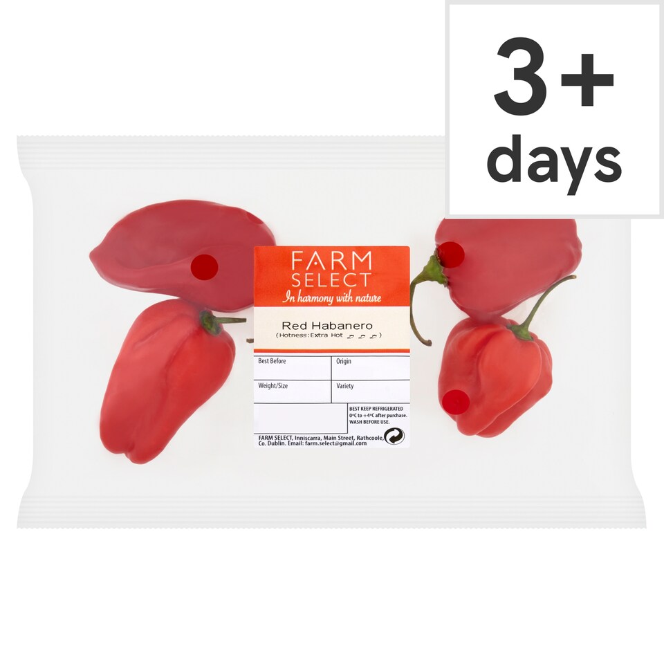 Farm Select Red Habaneiro Chillies 30g