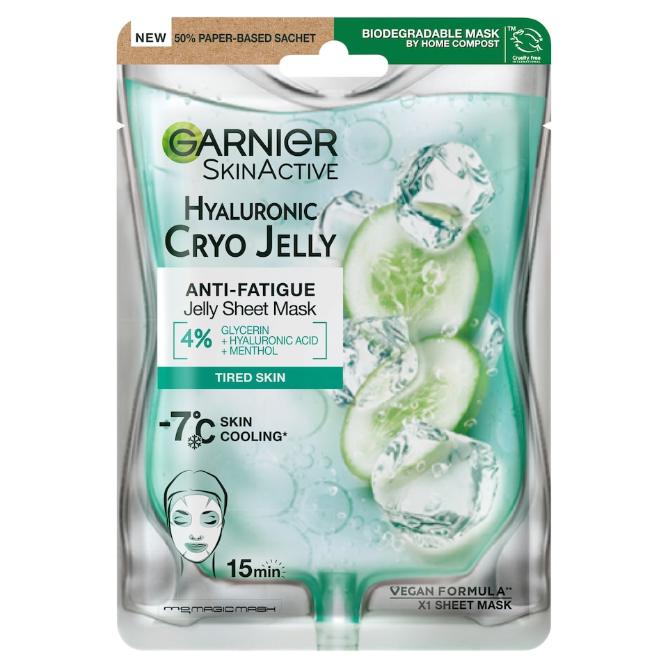 image 1 of Garnier Hyaluronic Cryo Sheet Mask 27G