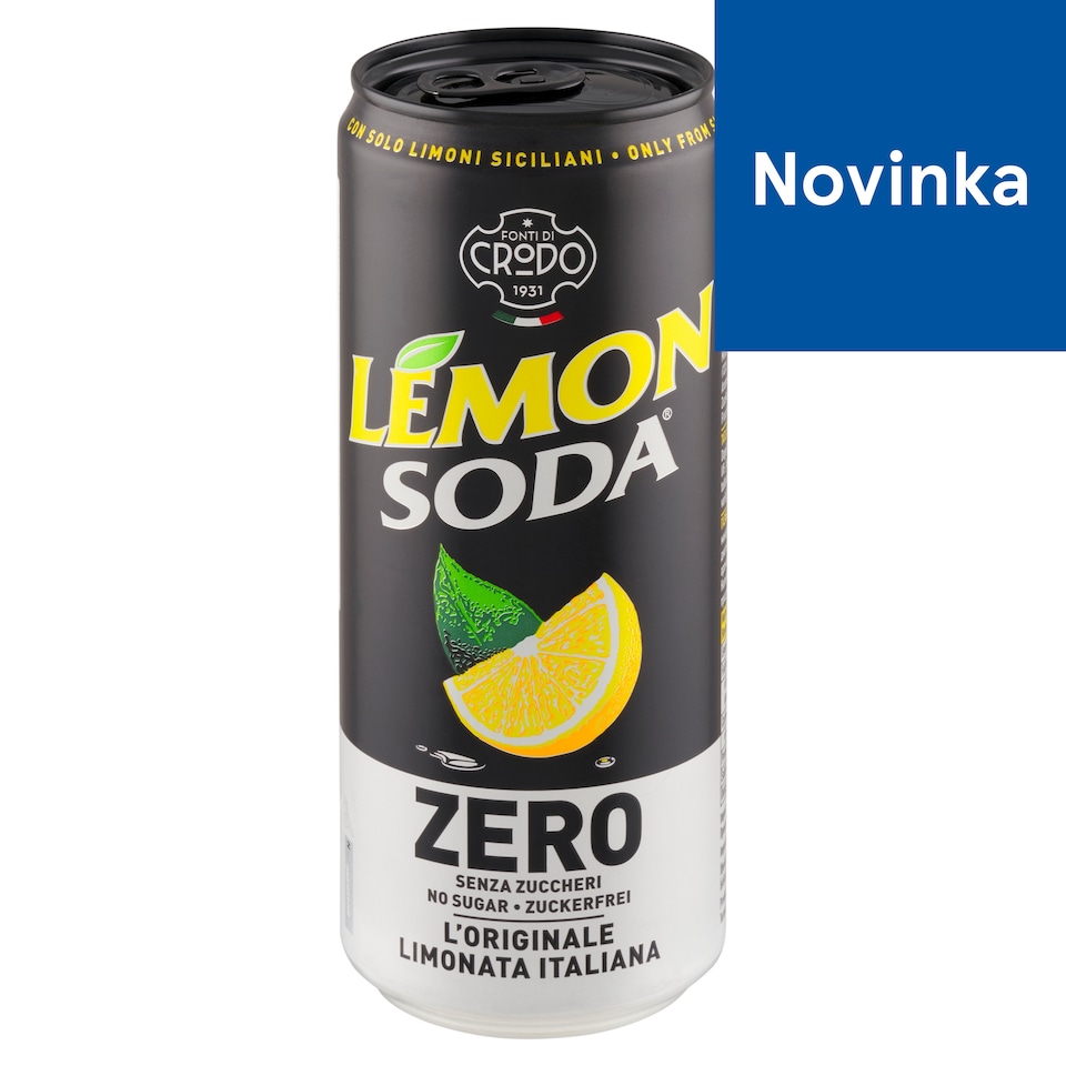 Fonti Di Crodo Lemon Soda bez cukru nealko nápoj 330 ml