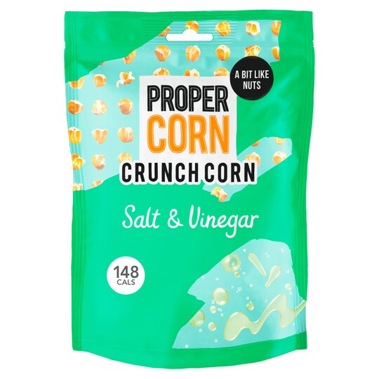 Proper Corn Crunch Salt And Vinegar 90G Tesco Groceries