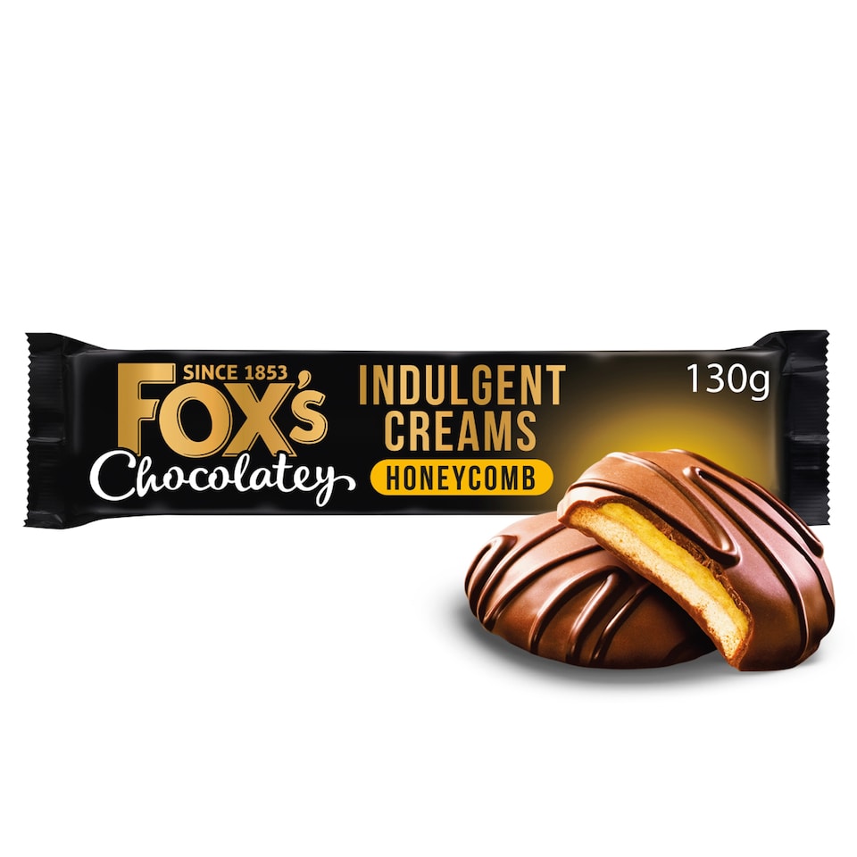 image 1 of Foxs Chocolatey Indulgent Creams Honeycomb 130G