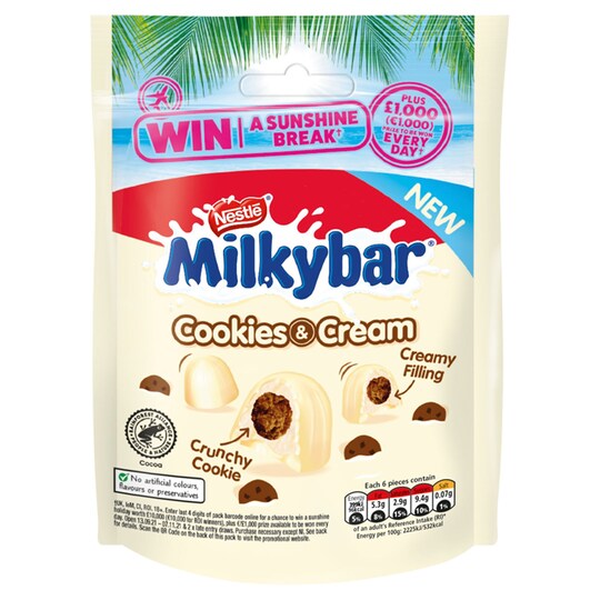 Milkybar Cookies And Cream Bites 90G