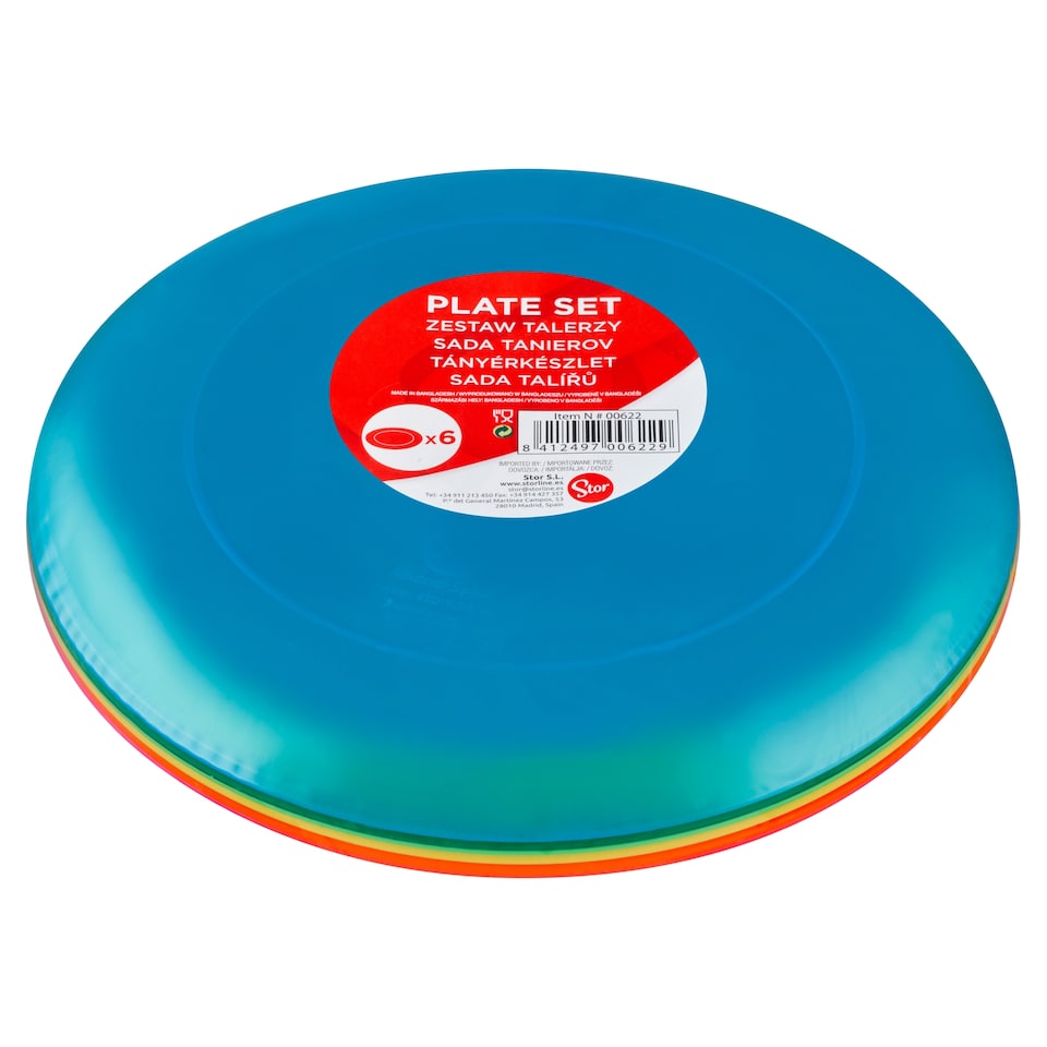 Stor Plate Set 6 pcs