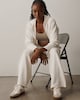 image 2 of F&F Active AFTERCLASS Textured Hoodie in Cream