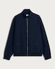 image 4 of Peter Werth High Neck Zip Up Jacket in Navy