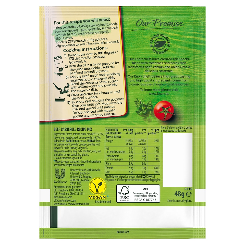 image 1 of Knorr Mealmaker Beef Casserole 48G