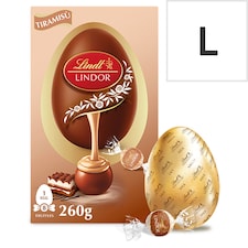 Lindt Lindor Milk Chocolate Egg with Tiramisu Truffles 260g