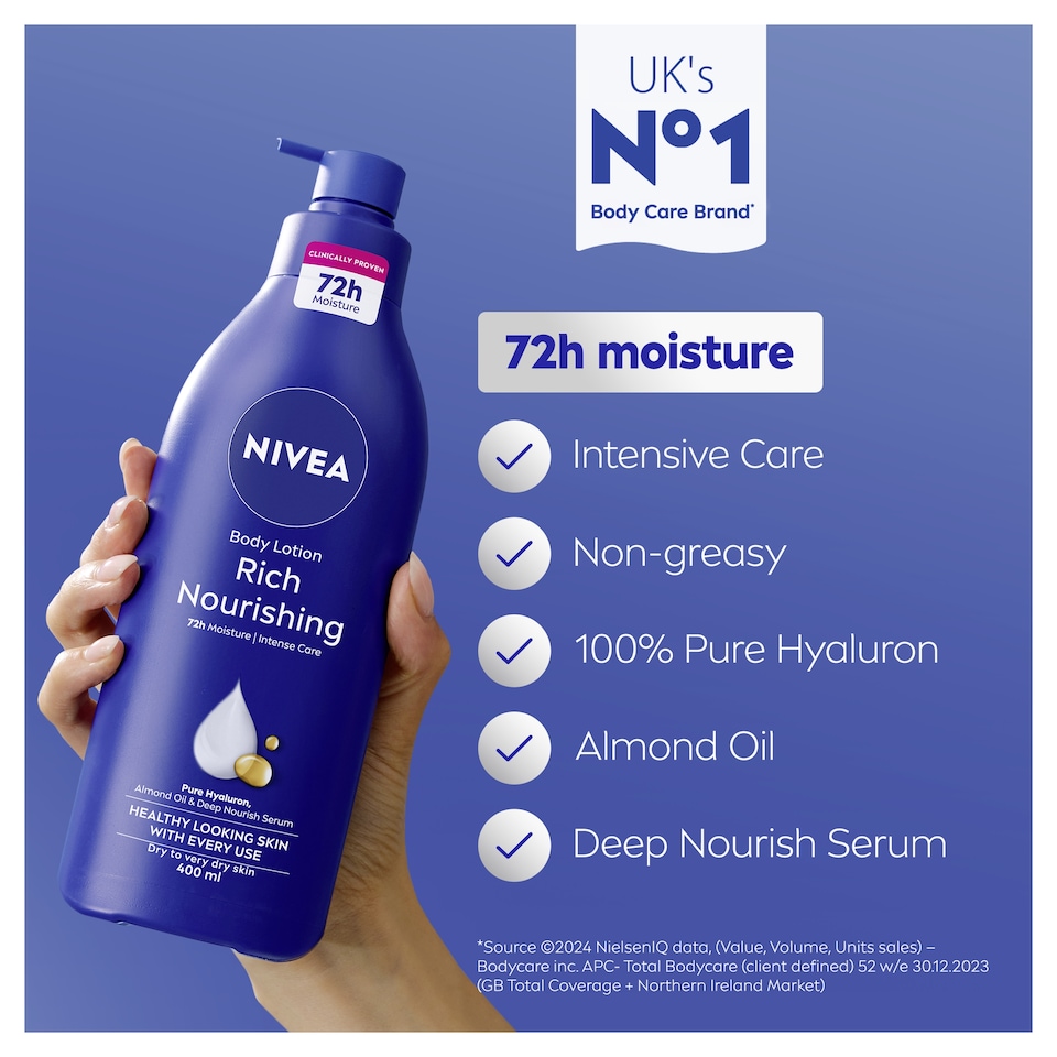 image 1 of NIVEA Rich Nourishing Body Lotion Dry Skin 400ml