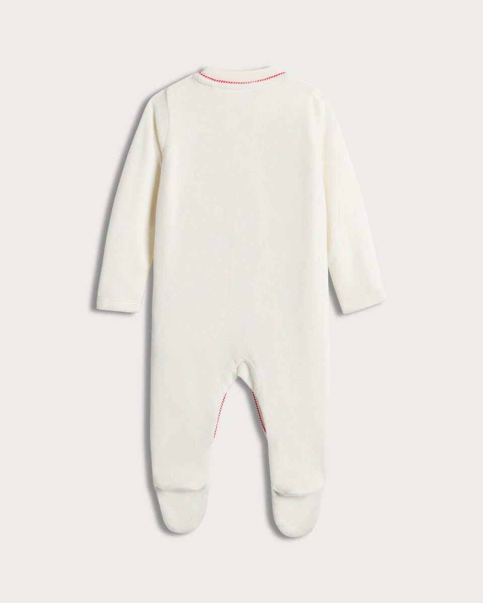 image 1 of Paddington My First Christmas Cotton Rich Sleepsuit and Hat Set in White