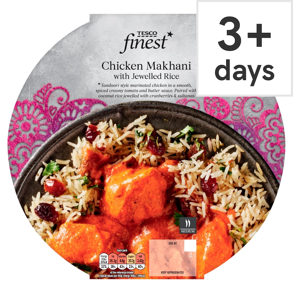 Tesco Finest Chicken Makani with Jewelled Rice 380g