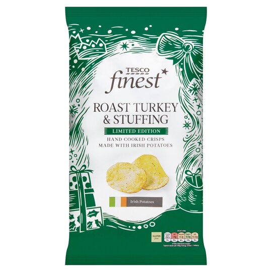 Tesco Finest Roast Turkey And Stuffing Crisps 150G