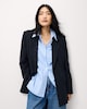 image 1 of F&F Pinstripe Co-ord Blazer in Navy