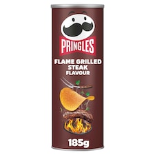 Pringles Flame Grilled Steak Flavour 185g