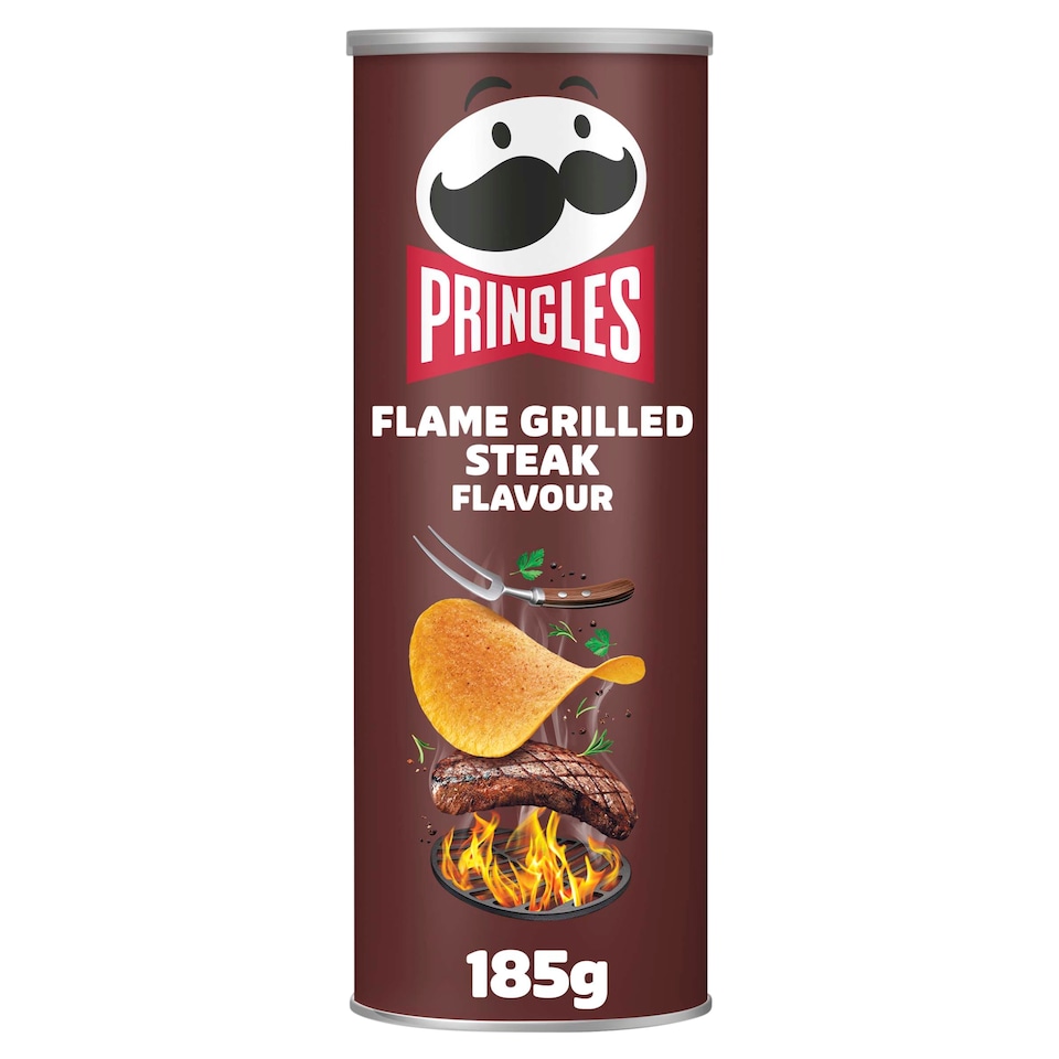 image 1 of Pringles Flame Grilled Steak Flavour 185g