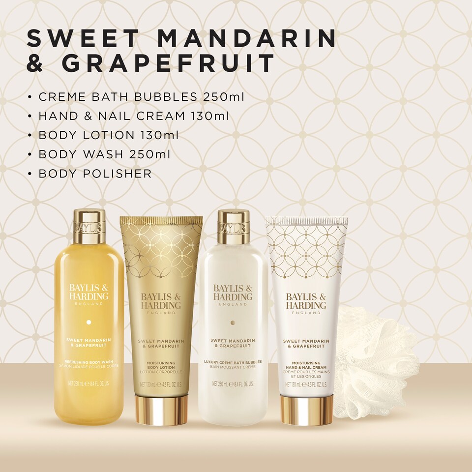 image 1 of Baylis & Harding Sweet Mandarin & Grapefruit Pamper Beauty Box Gift Set