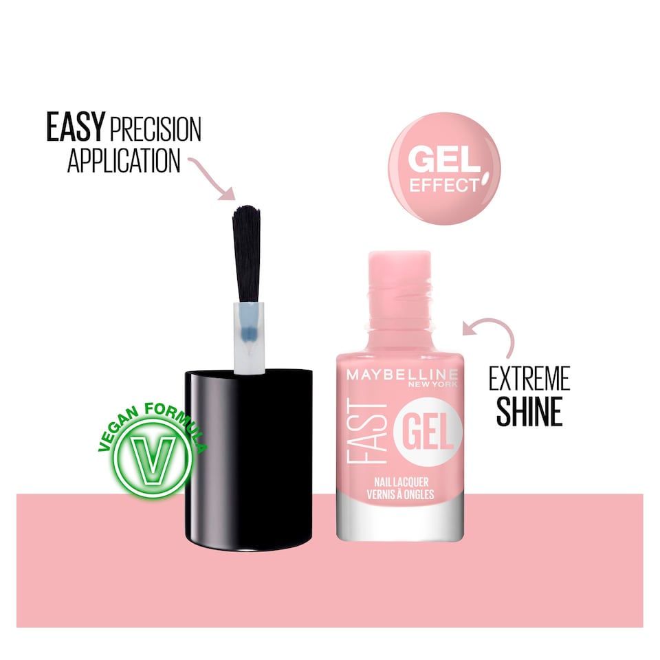 image 1 of Maybelline Fast Gel Nail Lacquer No 4 Blush 6.7Ml