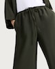 image 1 of F&F Wide Leg Drawstring Co-ord Trousers in Khaki