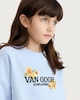 image 1 of Vincent Van Gogh Cotton Rich Sunflowers Sweatshirt in Blue