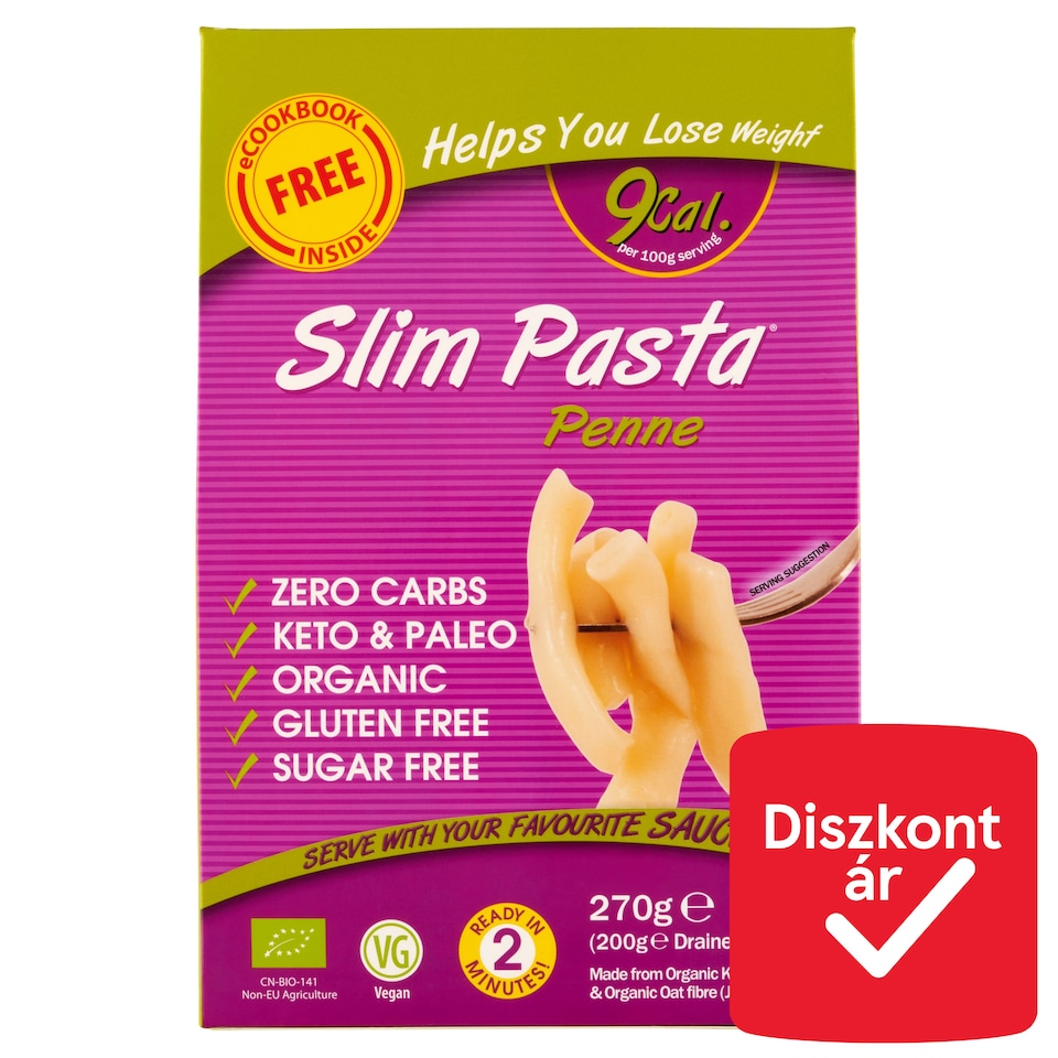 Slim Pasta Penne bio zabrost és konjak mannán alapú készítmény 270 g