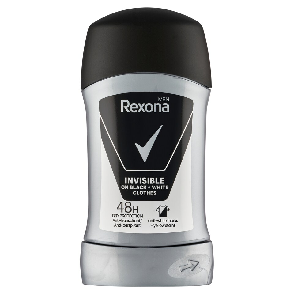 obrázok 1 z Rexona Men Invisible Black&White Tuhý antiperspirant 50 ml