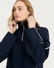 image 2 of F&F Half Zip Cropped Jumper in Navy