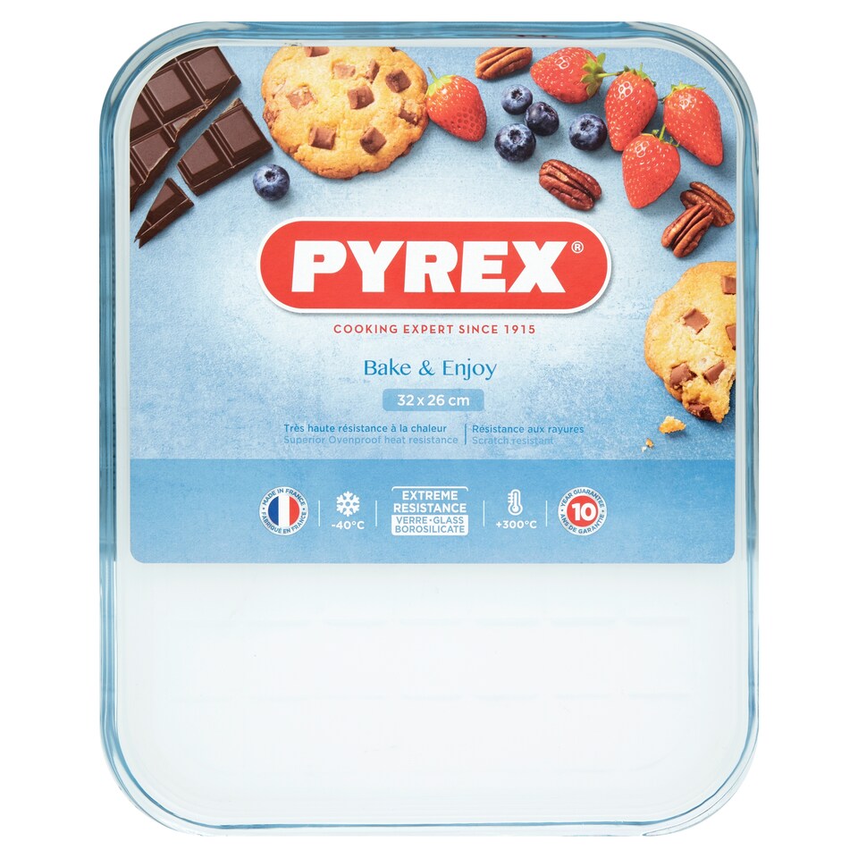 Pyrex Bake & Enjoy Glass Baking Tray 35Cm